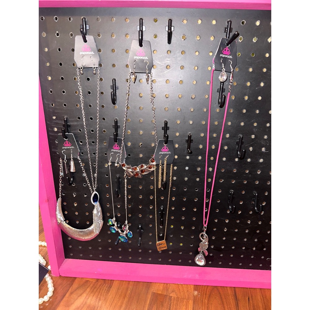 NWT Paparazzi Jewelry Lot 5 Necklace & Earring Sets Blue Silver Gold Pink Heart